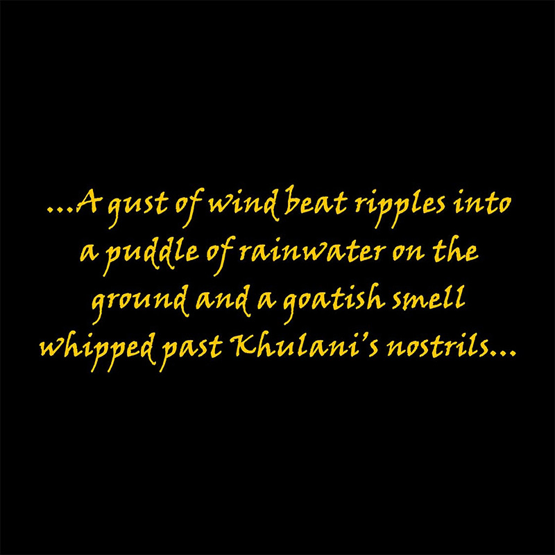 Quote from Diamond Spice: a gust of wind beat ripples into a puddle